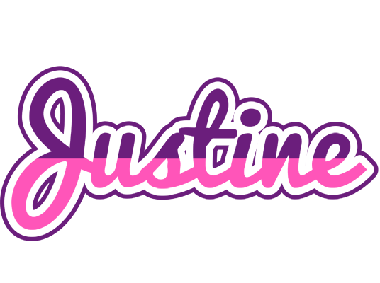 Justine cheerful logo