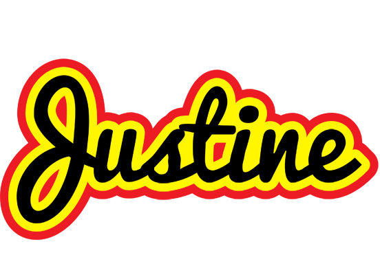 Justine flaming logo