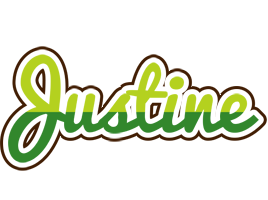 Justine golfing logo