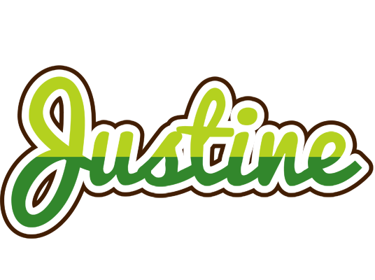 Justine golfing logo