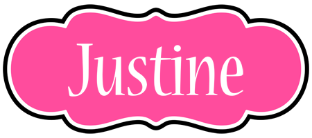 Justine invitation logo