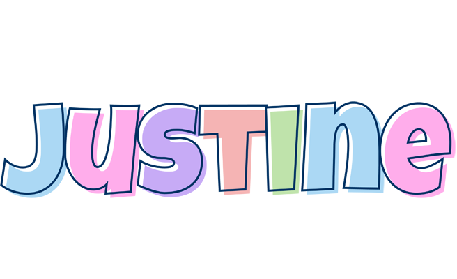 Justine pastel logo