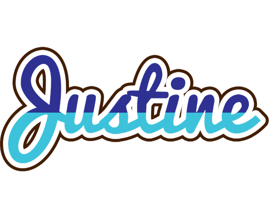 Justine raining logo