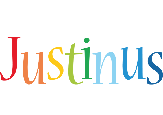 Justinus birthday logo