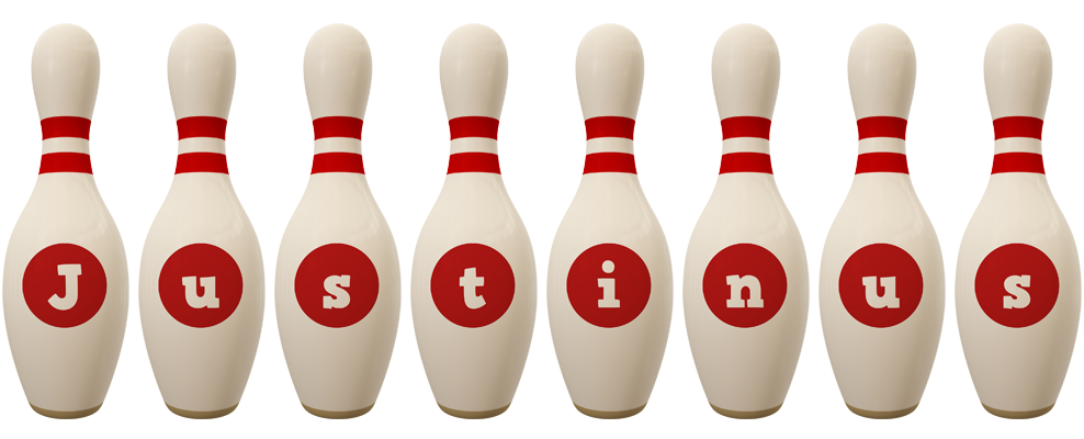 Justinus bowling-pin logo