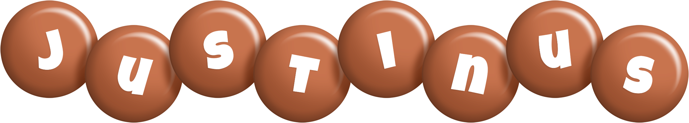 Justinus candy-brown logo