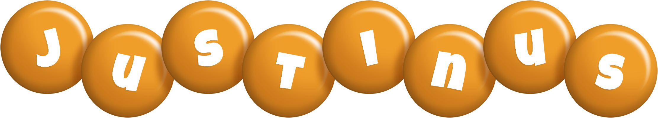 Justinus candy-orange logo