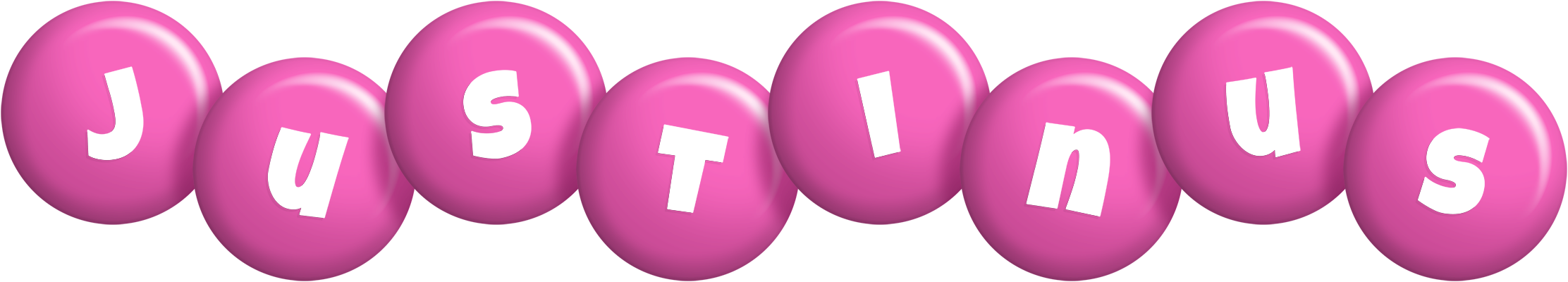 Justinus candy-pink logo