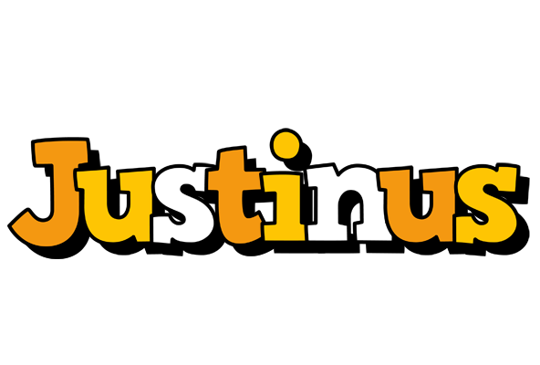 Justinus cartoon logo