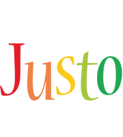 Justo birthday logo