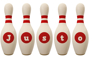 Justo bowling-pin logo