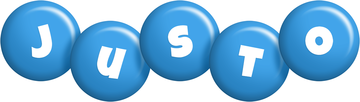Justo candy-blue logo