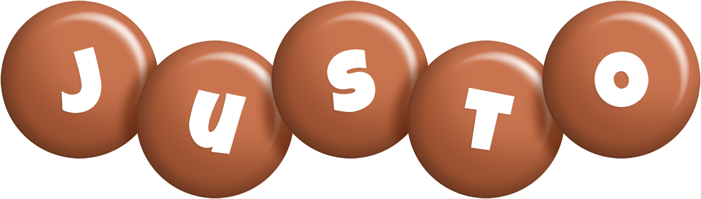 Justo candy-brown logo