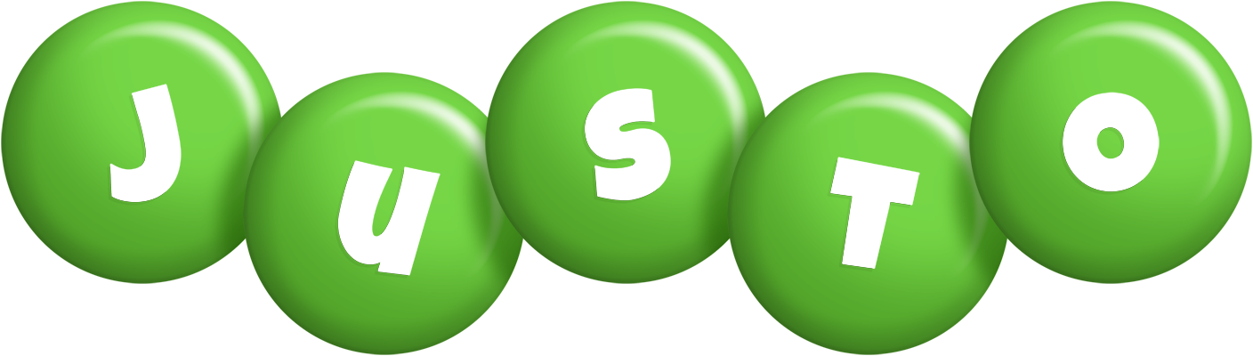 Justo candy-green logo