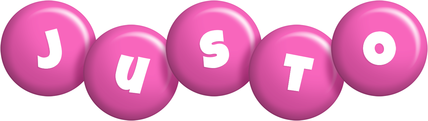 Justo candy-pink logo