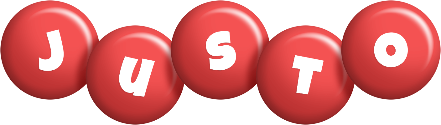 Justo candy-red logo