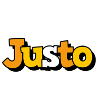 Justo cartoon logo