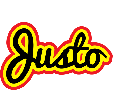Justo flaming logo