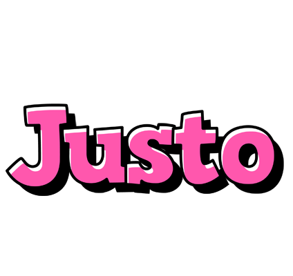 Justo girlish logo