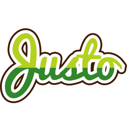 Justo golfing logo