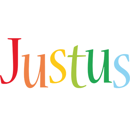 Justus birthday logo