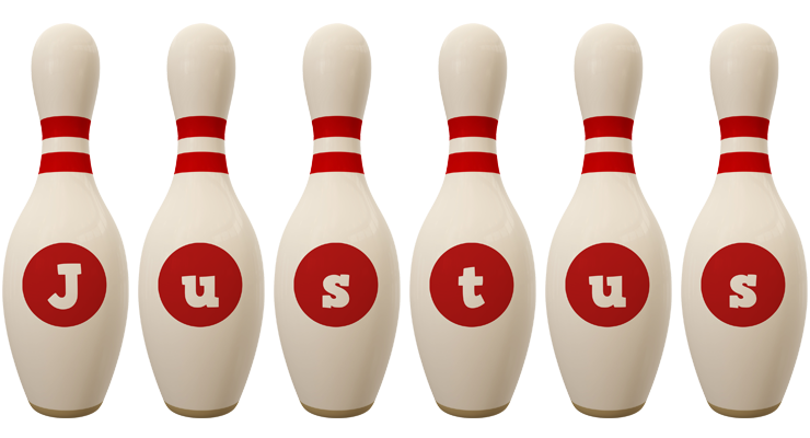 Justus bowling-pin logo