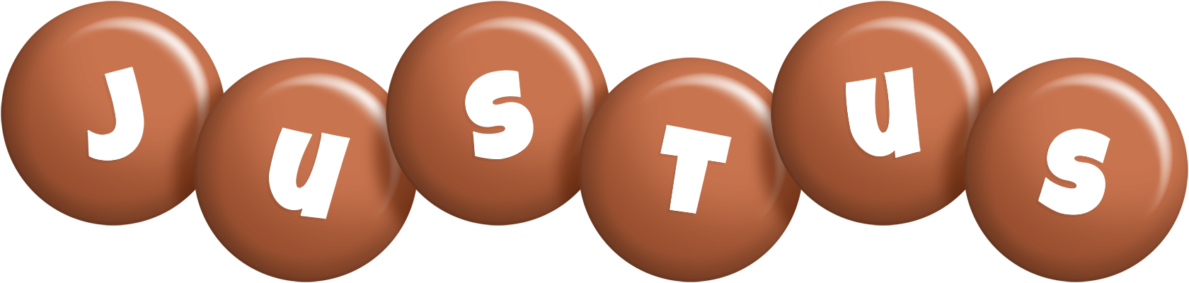 Justus candy-brown logo