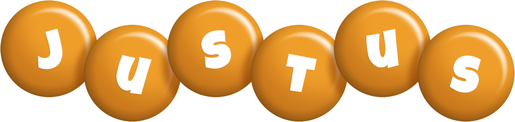 Justus candy-orange logo