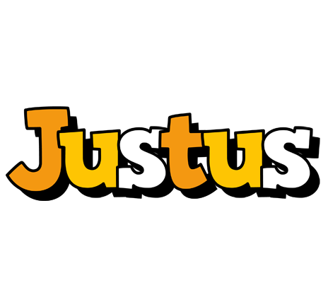 Justus cartoon logo