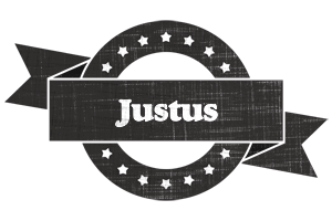 Justus grunge logo