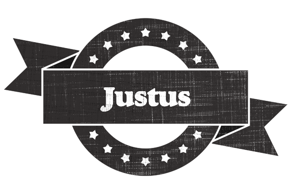 Justus grunge logo