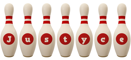 Justyce bowling-pin logo