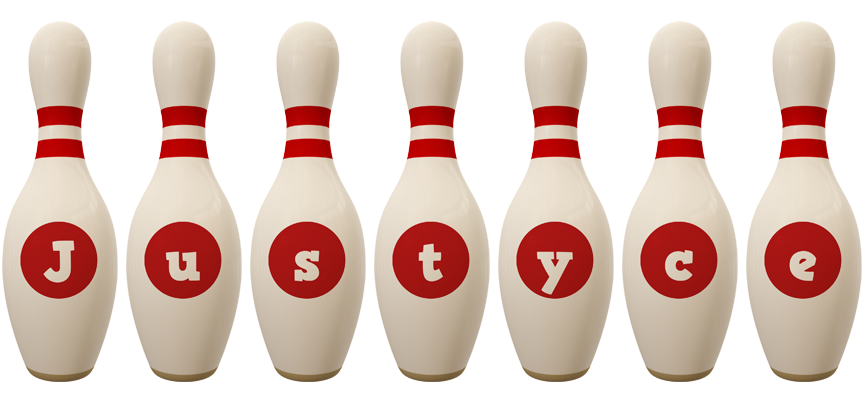 Justyce bowling-pin logo