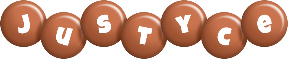 Justyce candy-brown logo