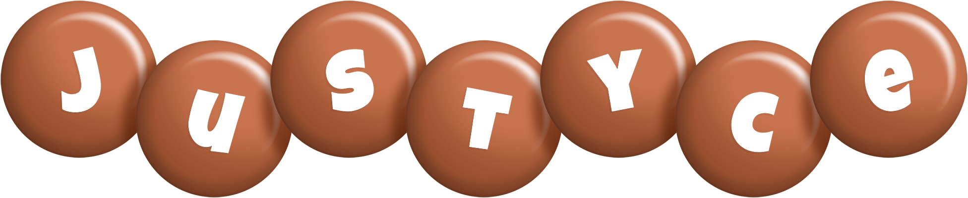 Justyce candy-brown logo