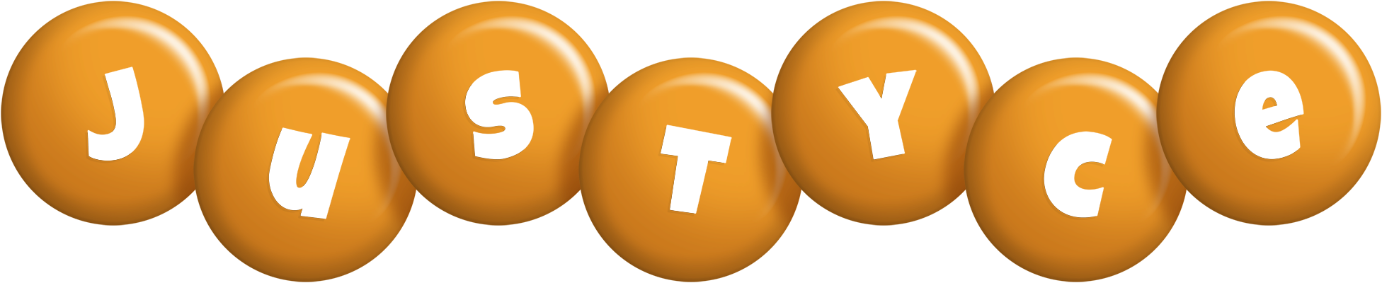 Justyce candy-orange logo