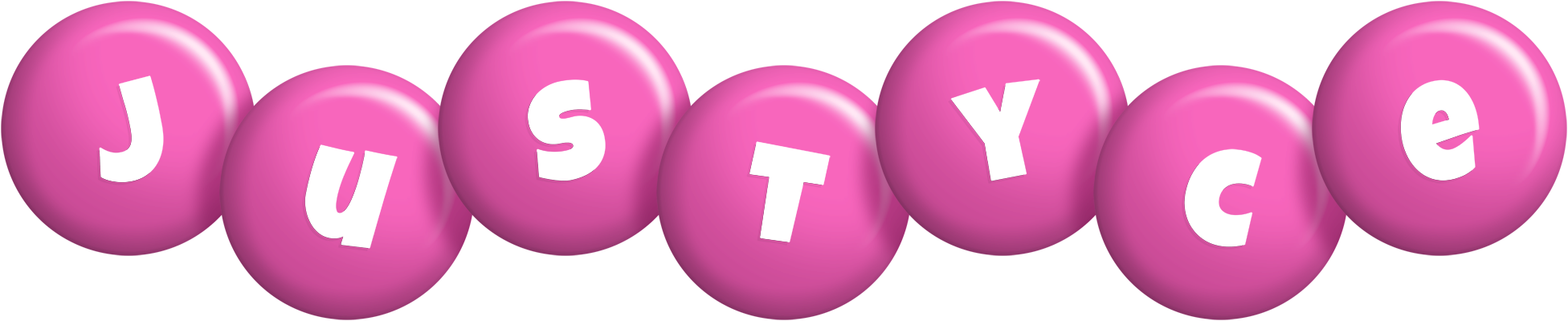 Justyce candy-pink logo