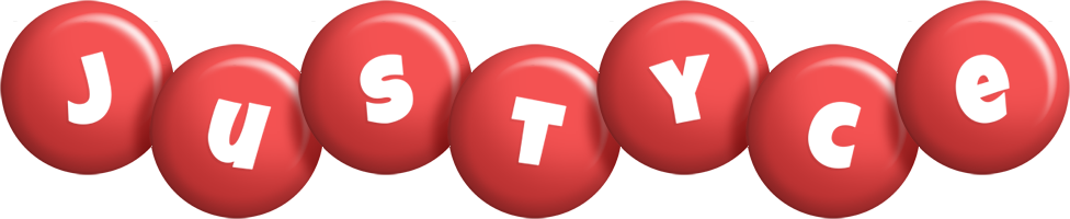 Justyce candy-red logo