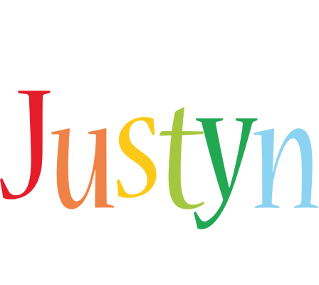 Justyn birthday logo