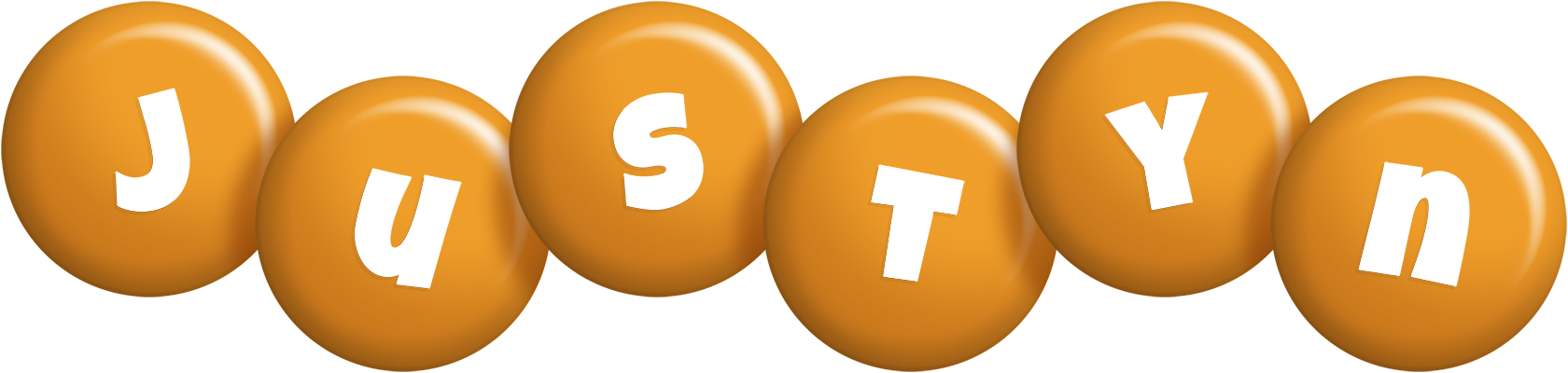 Justyn candy-orange logo