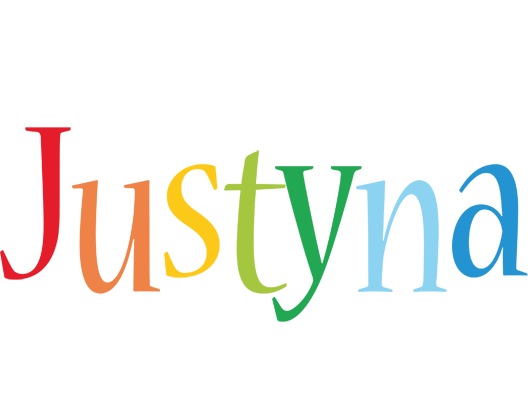 Justyna birthday logo