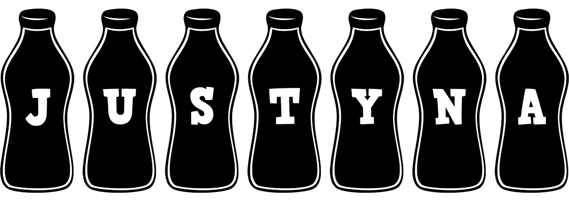 Justyna bottle logo