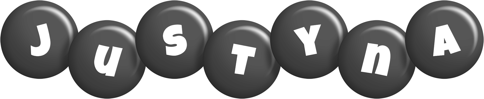 Justyna candy-black logo
