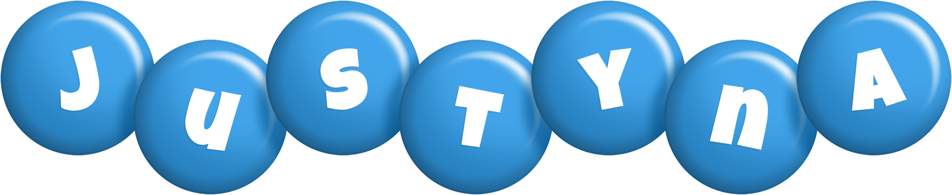 Justyna candy-blue logo