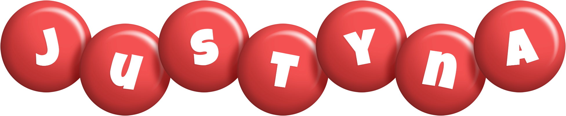 Justyna candy-red logo