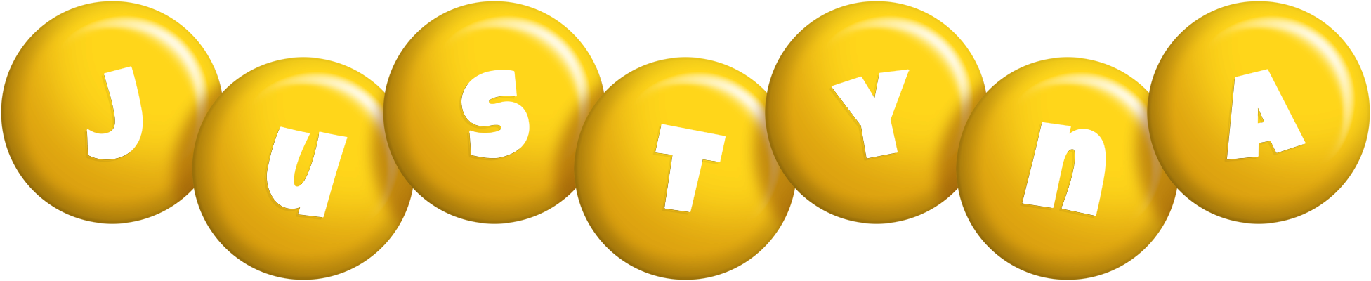 Justyna candy-yellow logo
