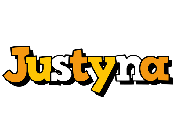Justyna cartoon logo