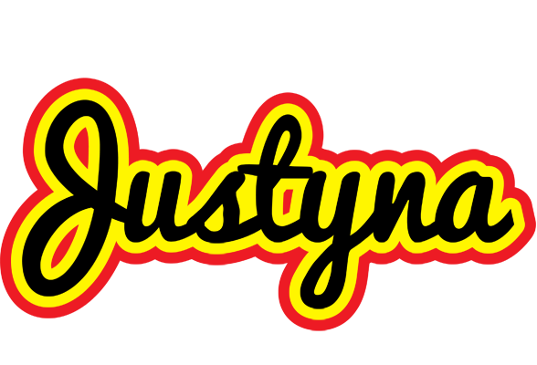 Justyna flaming logo