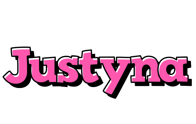 Justyna girlish logo