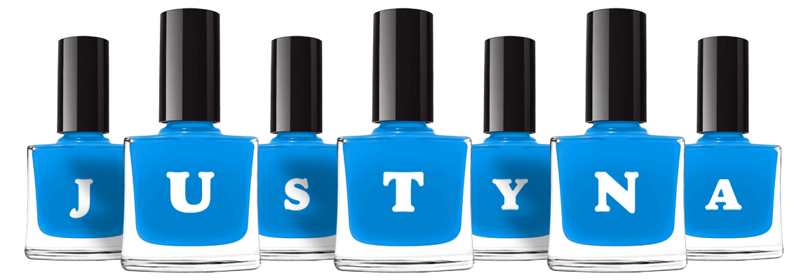 Justyna glossy logo